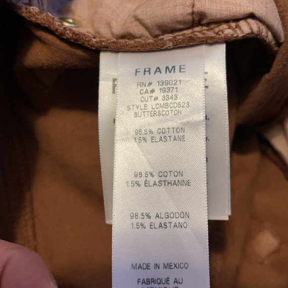 FRAME Le Crop Mini Boot Butterscotch Corduroy - Picture 6 of 6